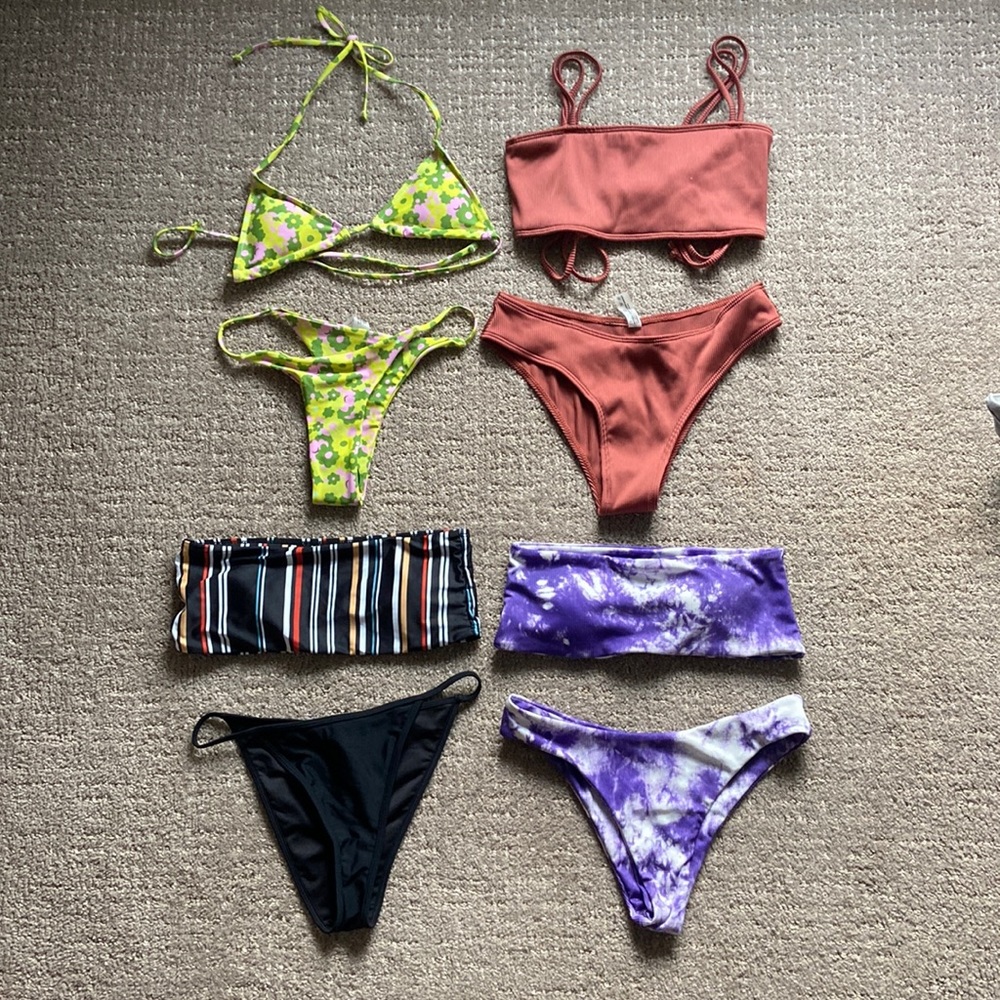 assorted bikinis all size s - 16 pieces in total